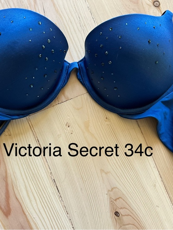 Victoria's Secret Other - Victoria's Secret Deep Blue Crystal Push-Up Bra